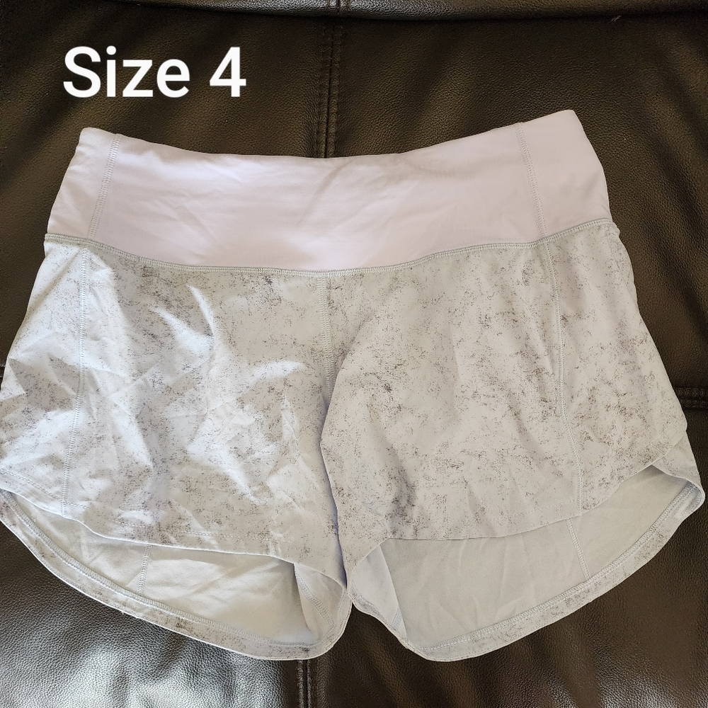 Lululemon Speed Up Shorts Size 4